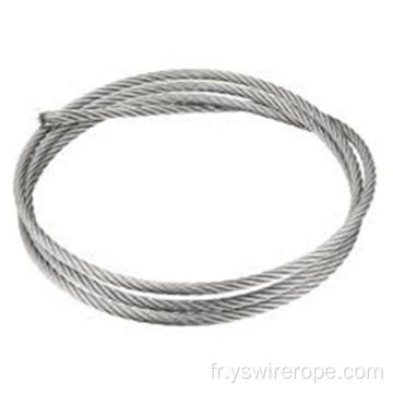 316 ROPE DE CHEUR HAUTE TENSILE ACIER INOXED 7X19